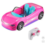 Hot Wheels Barbie RC Convertible with Two Barbie Dolls