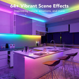 Govee 24.6 ft Wi-Fi RGBIC LED Strip Light with A19 Smart LED Bulb