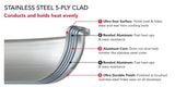 KitchenAid 5-ply Clad Stainless Steel Cookware Set, 11-piece