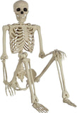 2-Pack 16" Poseable Halloween Skeleton Decorations, Realistic Full Body Hanging Props