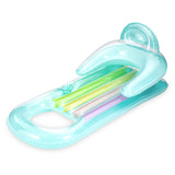 Funsicle Relaxing Lounge 5.25 ft Inflatable Pool Float with Pillow, Armrests & Cup Holder