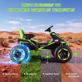 VIBESPARK 36V 600W Electric Ride-On ATV for Kids Ages 5–12, Bluetooth and LED Lights