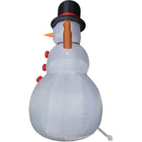 Fraser Hill Farm 20 ft. Giant Pre-Lit Snowman Inflatable with 6 Flickering RGB Lights