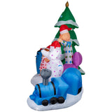 Gemmy 7.1 ft. Airblown Island of Misfit Toys Christmas Inflatable with LED Lights