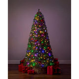 Home Accents Holiday 6.5 ft. Pre-Lit Festive Pine Artificial Christmas Tree with 200 Lights