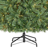 Home Accents Holiday 6.5 ft. Pre-Lit Festive Pine Artificial Christmas Tree with 200 Lights
