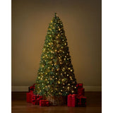 Home Accents Holiday 6.5 ft. Pre-Lit Festive Pine Artificial Christmas Tree with 200 Lights