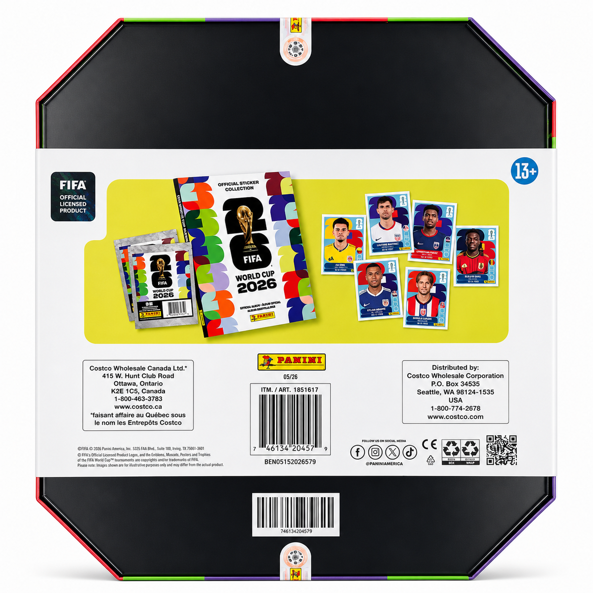 2026 Panini Soccer FIFA World Cup Sticker Stadium Box - 40 Packs (US ...