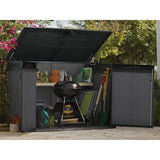 Keter Cortina Mega Premium Modern Horizontal Outdoor Storage Shed