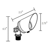 VOLT Flux Mini Integrated LED Brass Spotlight – Low Voltage Integrated LED Landscape Uplight