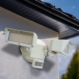 VOLT 120V Twin Head Rectangular Security Light with Motion Sensor – LED Outdoor Flood Light