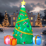 8 ft. Pre-Lit Christmas Tree Inflatable with Swirling LED Projection Lights