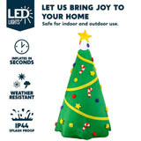 8 ft. Pre-Lit Christmas Tree Inflatable with Swirling LED Projection Lights