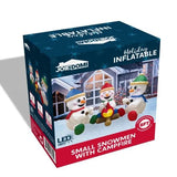 6 ft. Pre-Lit 3-Snowman Campfire Christmas Inflatable with Swirling LED Lights