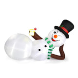 9.8 ft. Long Pre-Lit Lying Gingerbread Man Christmas Inflatable with LED Lights