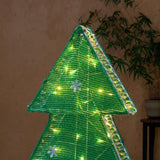 Karl Home 47" Pre-Lit Christmas Tree Yard Decoration with 110 Warm White LED Lights