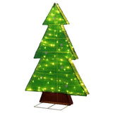 Karl Home 47" Pre-Lit Christmas Tree Yard Decoration with 110 Warm White LED Lights