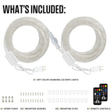 2-Pack 18' Westinghouse Color Changing LED Rope Lights with Remote Connect 5 Set