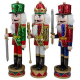 14" Northlight Wooden Christmas Nutcracker Kings, Set of 3