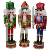 14" Northlight Wooden Christmas Nutcracker Kings, Set of 3