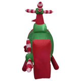 7.25 ft. Long Pre-Lit Santa Helicopter Christmas Inflatable with 5 White Lights