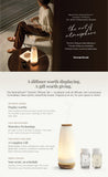 HoMedics SereneScent Waterless Ceramic Diffuser Set with 2 Fragrance Oils