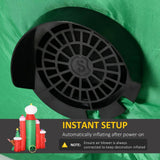 Outsunny 10 ft. Pre-Lit Christmas Candy Castle Inflatable with Santa and Rotating Light