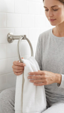 Landia Home 6-Piece Bathroom Hardware Set, Satin Brushed Nickel Towel Bar Kit