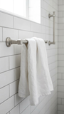 Landia Home 6-Piece Bathroom Hardware Set, Satin Brushed Nickel Towel Bar Kit