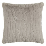 Mon Chateau Faux Fur Decorative Pillow, Plush Neutral Accent Décor Pillow