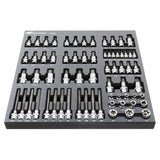 Ingersoll Rand 66-Piece Master Hex, Torx & Specialty Bit Socket Set – Chrome Vanadium Steel Tool Kit with EVA Organizer Tray