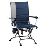 Timber Ridge High Back Glider Chair – Folding Outdoor Glider Camping Chair with Lumbar Support, Smooth Sway Motion, Cup Holder & Steel Frame, 300 lb Capacity