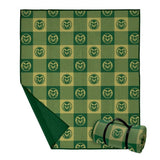 NCAA Outdoor Blanket with Carry Strap, 60" x 70", Weather-Resistant Plaid Team