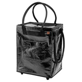 CleverMade Foldable Rolling Tote Bag, Swivel Wheels, 90L Capacity, 75 lb Limit