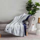 50" × 60" Berkshire Life Heated Faux Fur Throw – 4 Heat Settings, Reversible