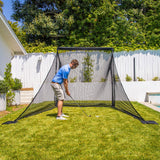 GoSports Elite Golf Practice Net with Steel Frame, 7.5 ft or 10 ft. Combo Set