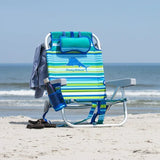 Tommy Bahama 5-Position Aluminum Folding Backpack Beach Chairs 2-Pack w/ Cooler