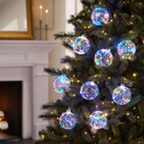 Member’s Mark 9-Piece Twinkling LED Globe Light Set, 16' Lighted Length with Remote & Timer