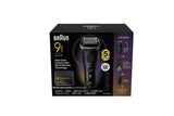 Braun Series 9 Sport+ Electric Foil Shaver with Clean & Charge Station, Precision Trimmer, Travel Case – Wet & Dry Men's Shaver