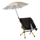 Bumboo Packable Camping Chair with UPF 50+ Sun Shade, Bamboo Frame, Cooler Bag & Cup Holder – Portable Folding Outdoor Chair, 300 lb Capacity