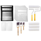 Wagner 18-Piece Paint Kit – Complete Interior Painting Supplies Set with Rollers, Angled Brushes, Paint Tray & Drop Cloths
