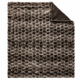Life Comfort Contour Faux Fur Throw, 60x70 Reversible Soft Cozy Textured Blanket