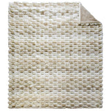 Life Comfort Contour Faux Fur Throw, 60x70 Reversible Soft Cozy Textured Blanket