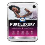 Sealy Sterling Collection Pure Luxury Mattress Pad, Moisture Wicking Deep Pocket