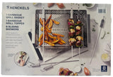 Henckels 8-Piece BBQ Grilling Set – Stainless Steel Grill Basket, Grill Topper & Skewer Set