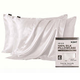 NIGHT 100% Mulberry Silk Pillowcases, 2-Pack – 22 Momme Grade 6A