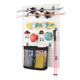 TRINITY 24 Sq Ft Modular PVC Slatwall Garage Wall Organizer System, 19-Pc 1800lb