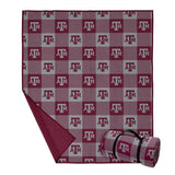 NCAA Outdoor Blanket with Carry Strap, 60" x 70", Weather-Resistant Plaid Team