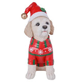 Holiday Dog Greeter Resin Porch Statue, Doodle Bernese Mountain Dog or Shiba Inu
