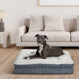 Kirkland Signature Pillow-Top Gusseted Dog Bed – 42" × 32" Supports Dogs up to 75 lb.
